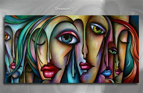 Mix Lang Urban Expressionist Giclee Canvas Print Modern Painting