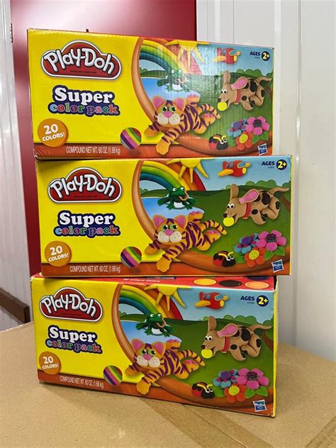 play doh super color 20 pack hobbies and toys toys and games on carousell