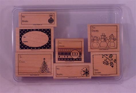 Amazon Com Stampin Up Tags For All Set Of Decorative Rubber Stamps Retired Arts Crafts