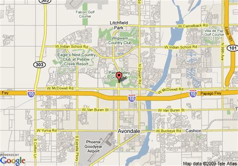 Map Of Hampton Inn And Suites Goodyear Goodyear