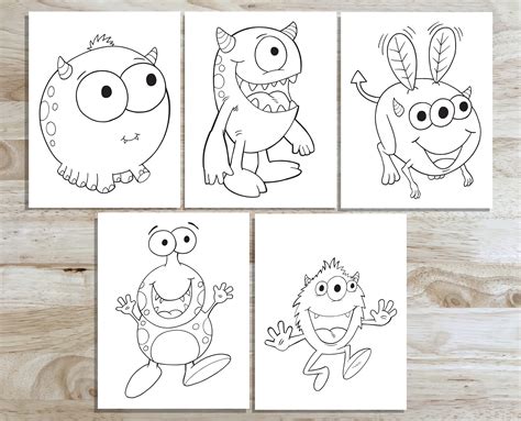 8600 Collection Coloring Pages Of Cute Monsters Latest Free - Coloring