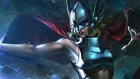 Woman Thor Marvel Future Fight 4k Wallpaperhd Superheroes Wallpapers