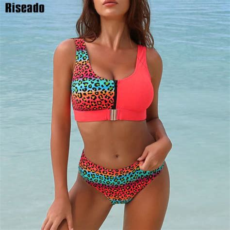 Bikini Set Leopard Bademode Frauen Push Up Darilo Com