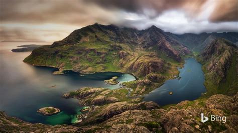 The Cuillin Mountains On The Beautiful Isle Of Skye Are Separated Into
