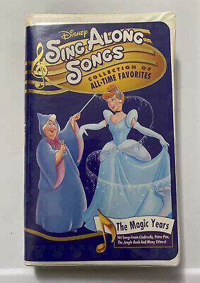 Disney Sing Along Songs The Magic Years Vhs Ebay