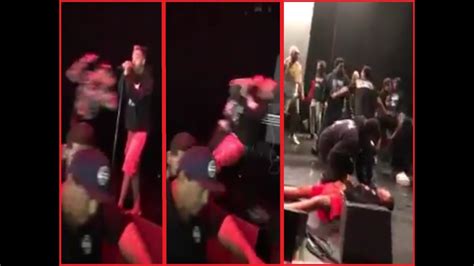 rapper xxxtentacion gets knocked out at san diego concert youtube