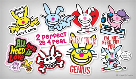 it s happy bunny stickers stickeryou products