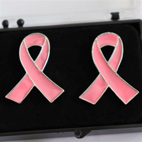 Rhunt Official Ribbon Pins Breast Cancer Awareness Lapel Pin Pink Pins Clothing