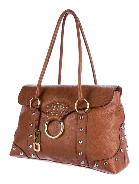 Dolce And Gabbana Studded Leather Bag Handbags Dag68705 The Realreal