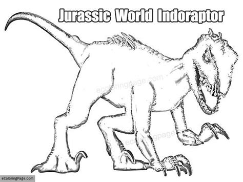 Printable Jurassic World Indoraptor Dinosaur Coloring Page Dinosaur