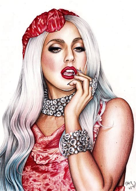 Lady Gaga By ~dendareloaded On Deviantart Lady Gaga Drawing Lady Gaga Art Gaga