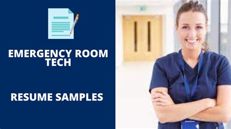 Emergency Room Tech Resume Sample