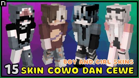 Skin Minecraft Cowok And Cewe Boy And Girl Minecraft Skins Youtube