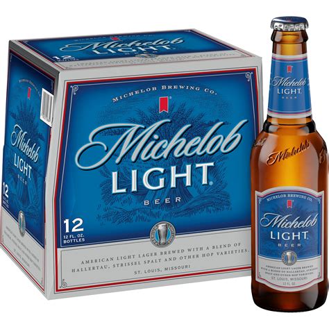 Michelob Light Beer 12 Pack 12 Fl Oz Bottles 43 Abv