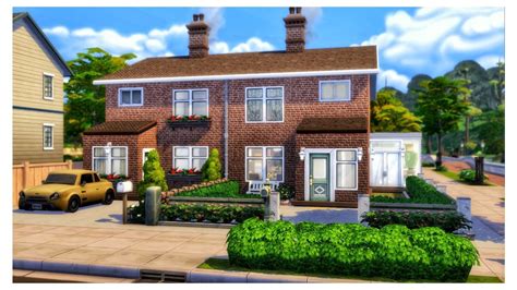 British Inspired Terrace Houses🪴 The Sims 4 Speed Build Youtube