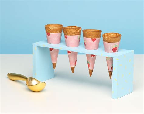 Diy Ice Cream Cone Holder Ice Cream Holder Ice Cream Waffle Cone