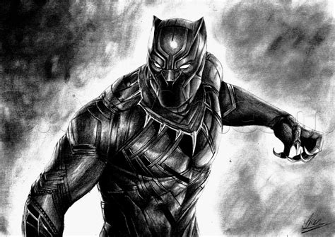 Black Panther Drawing Black Panther Art Marvel Drawings