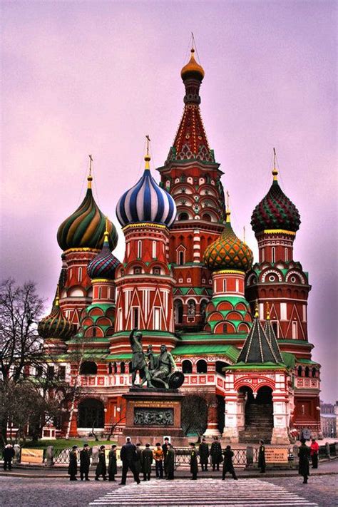 Catedral De San Basilio Moscú Rusia 1555 61 Póstnik Yákovlev Rusia S Xvi Estilo Bi