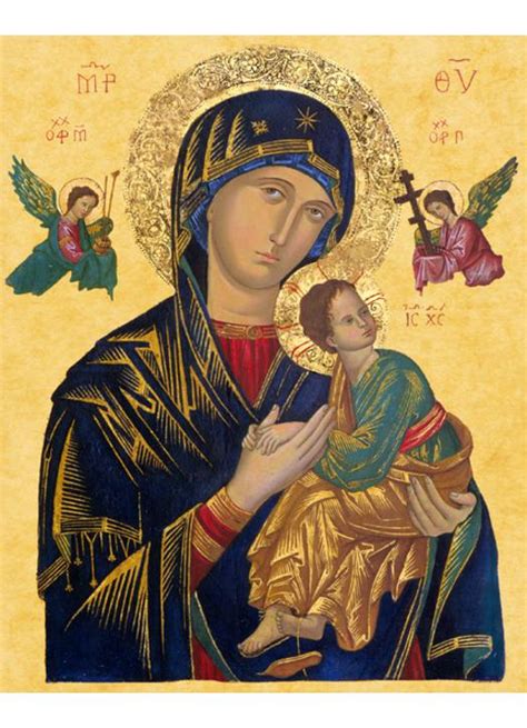 Icon Of Our Lady Of Perpetual Help After Restoration Of The Twentieth