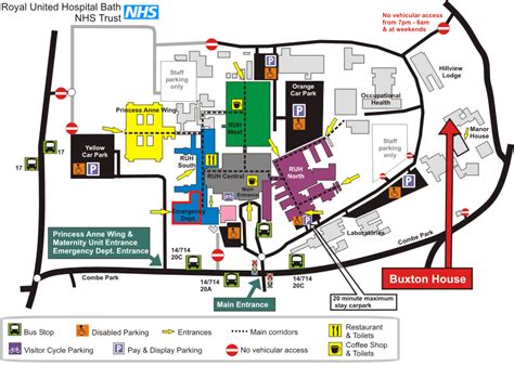 Royal United Hospitals Bath Maps