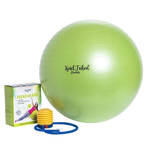 Pro Fitness 65cm Exercise Ball By Kindtribal Elements Anti Burstslip