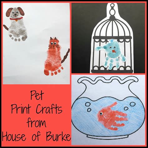 Pet Print Crafts Pets Preschool Theme Pets Preschool Preschool Crafts