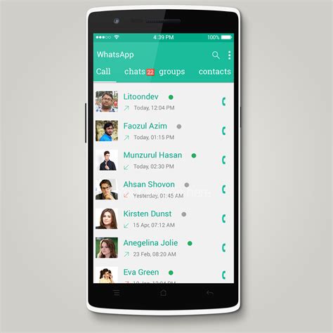 Whatsapp Redesign Psd Free Download On Behance
