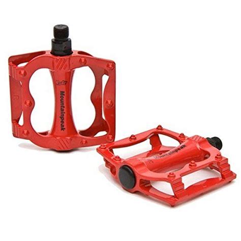 Mountainpeak Aluminum Mtb Fixie Bike Bicycle Platform Pedals 916 Red By