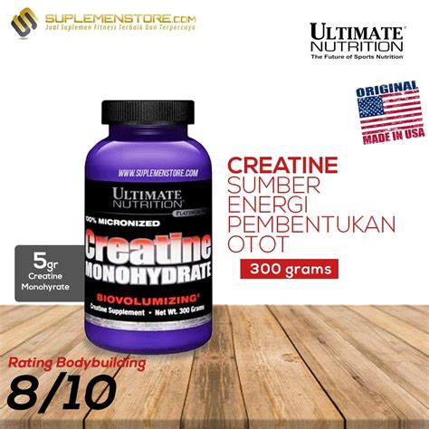 Ultimate Nutrition Creatine Monohydrate 300 Gram Un Creatine 300gr