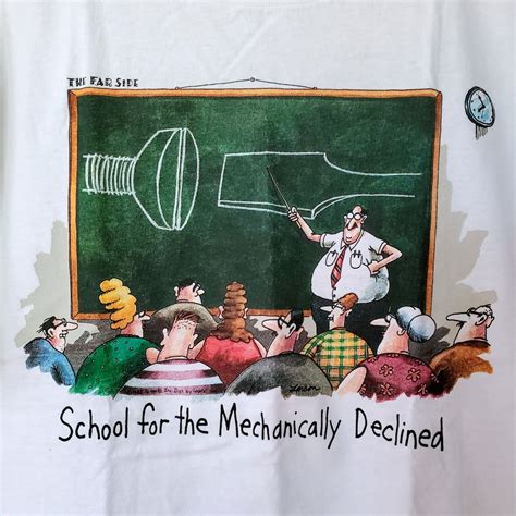 Vintage Far Side School For The Mechanically Declined Xl Etsy