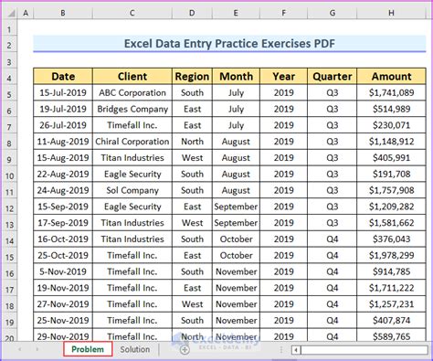 Pivot Table Practice Spreadsheets Infoupdate Org