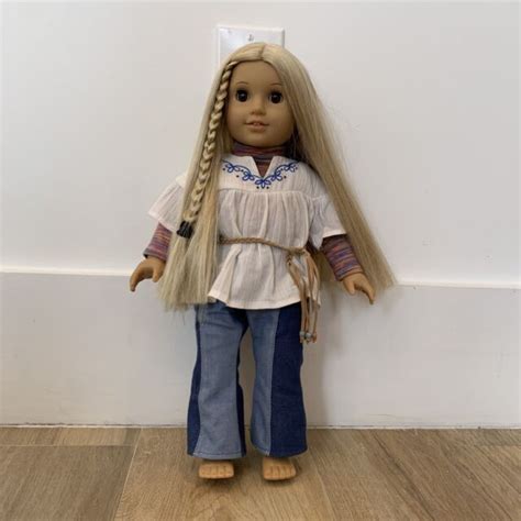 American Girl Julie Albright 18 Doll 1970s Hippie Historical Blonde