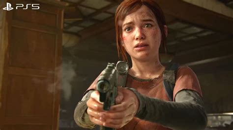 The Last Of Us Part 1 Ps5 Ellie Saves Joel S Life Ladder Scene Tlou 2022 Remake Youtube