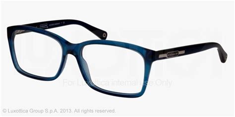 coach eyeglasses hc 6043f 5028 blue 54mm clothing