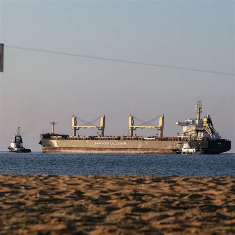 First Convoy Of Ships Carrying Ukrainian Grain Leaves Odessa Under New