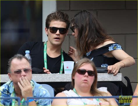Paul Wesley And Phoebe Tonkin Get Cuddly At Us Open 2014 Photo 3187138