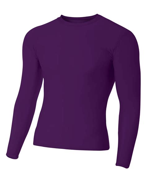 A4 N3133 Adult Polyester Spandex Long Sleeve Compression T Shirt