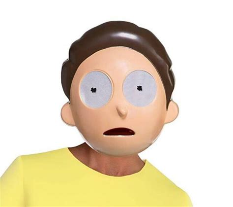 Rick And Morty Morty Adult Costume Mask Fancy Dress Halloween Party