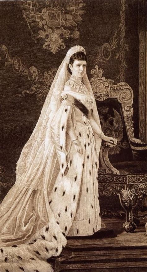 Maria Feodorovna In Court Dress By Sofia Ivanovna Kramskaya Kaiser