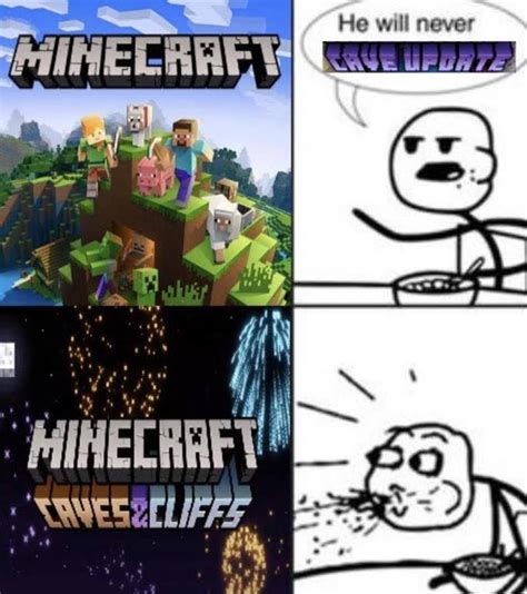 36 memes from minecraft s surprise caves and cliffs update funny gallery ebaum s world