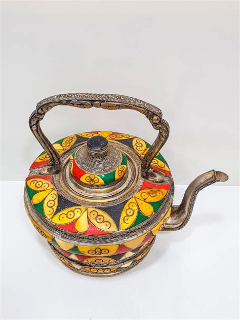 VINTAGE Moroccan Copper Teapot Antique Copper Teapot Morocco Etsy