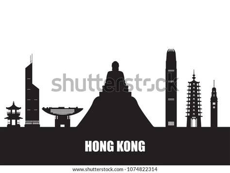 Hong Kong Landmark Global Travel Journey Stock Vector Royalty Free