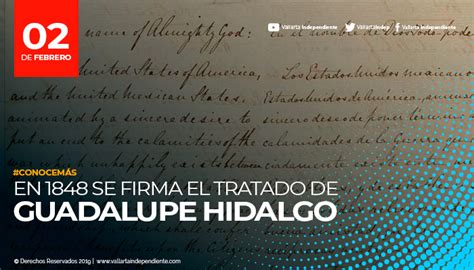 2 Febrero 1848 Se Firma El Tratado De Guadalupe Hidalgo