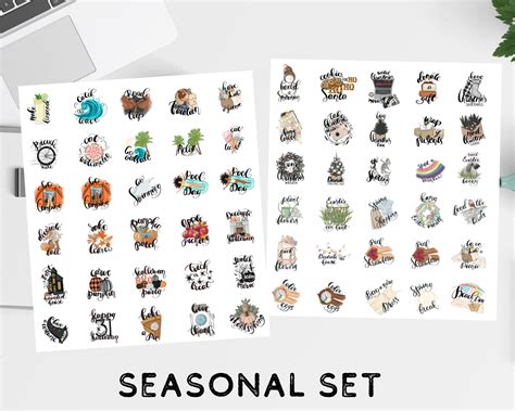Planners Stickers Seasonal Png Holidays Things To Do Etsy In 2022