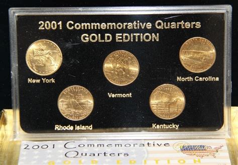 2001 50 States Commemorative Quarters Gold Edition Big Als Auction
