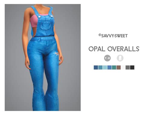💹sims4 Cc Finds In 2020 Overalls Clothes Jumpsuit Dress