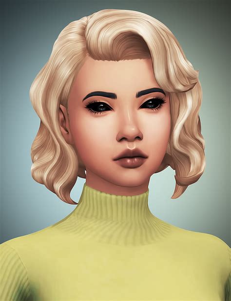 Sims 4 Black And White Hair Cc