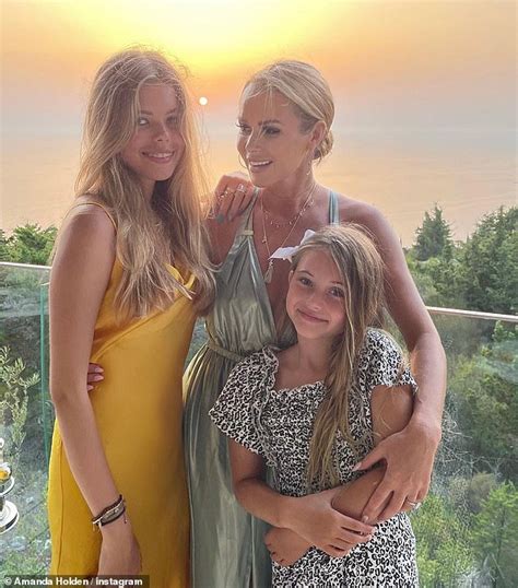 Amanda Holden Poses With Her Daughters Alexa And Hollie In Their Latest