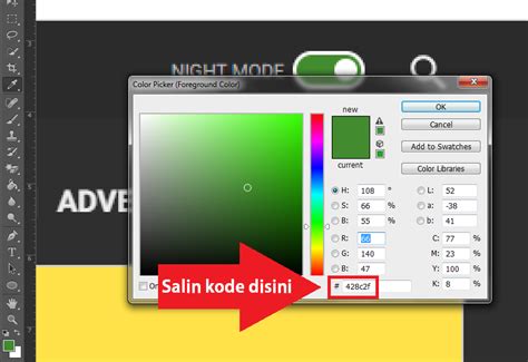 Cara Mengetahui Kode Warna Di Gambar Dengan Adobe Photoshop Ngetik Pedia
