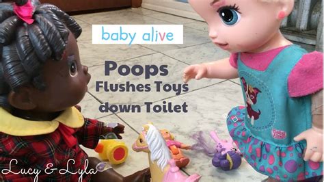 Baby Alive Poops Gets In Trouble After Causing Toilet Overflow Youtube